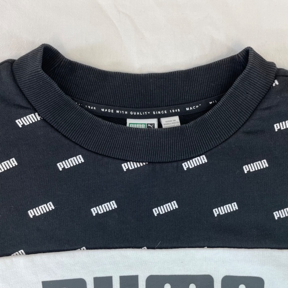 Puma Crewneck Sweater Black and White Women’s Size Small - Picture 9 of 12